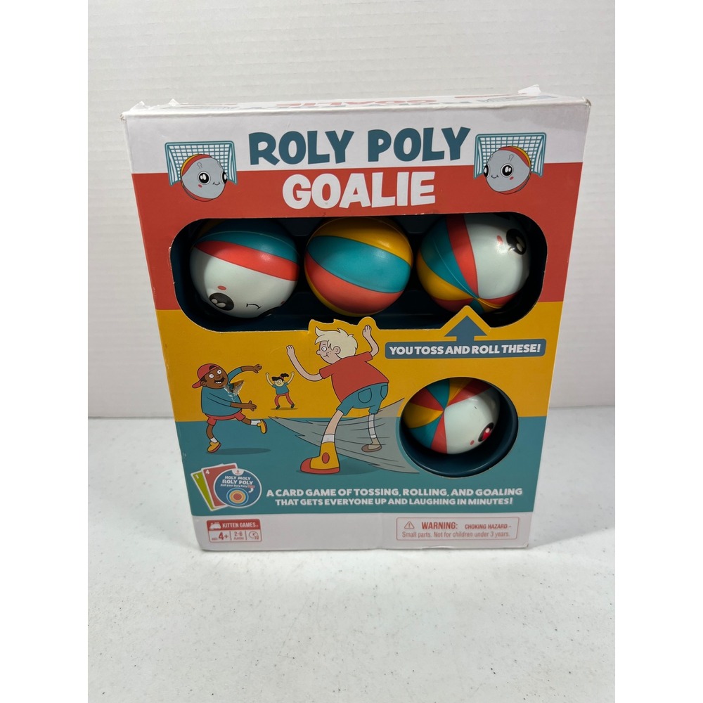 Exploding Kittens Roly Poly Goalie Active Card Game for Kids and Families